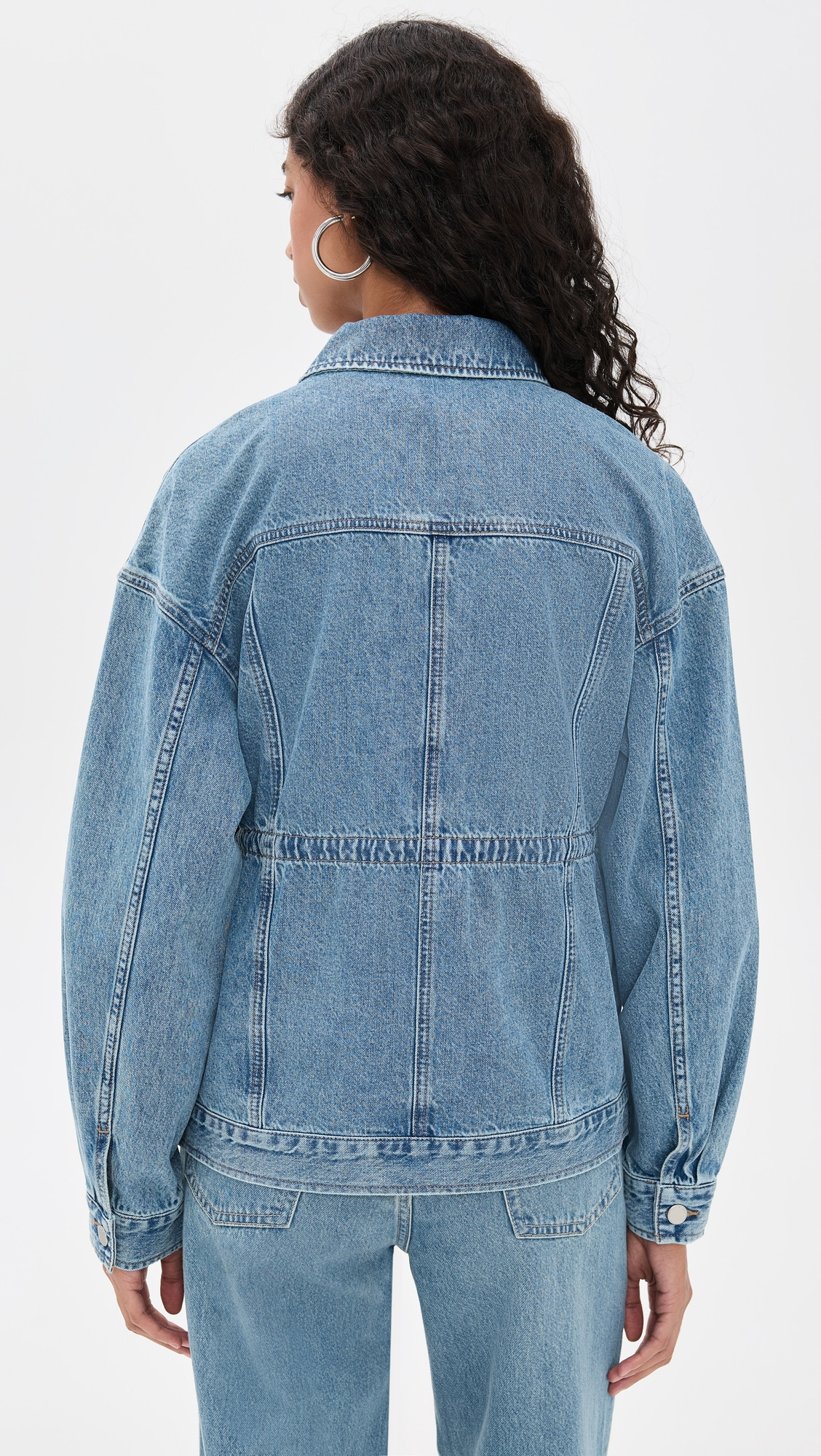 Amy Cinched Denim Trucker Jacket - 2