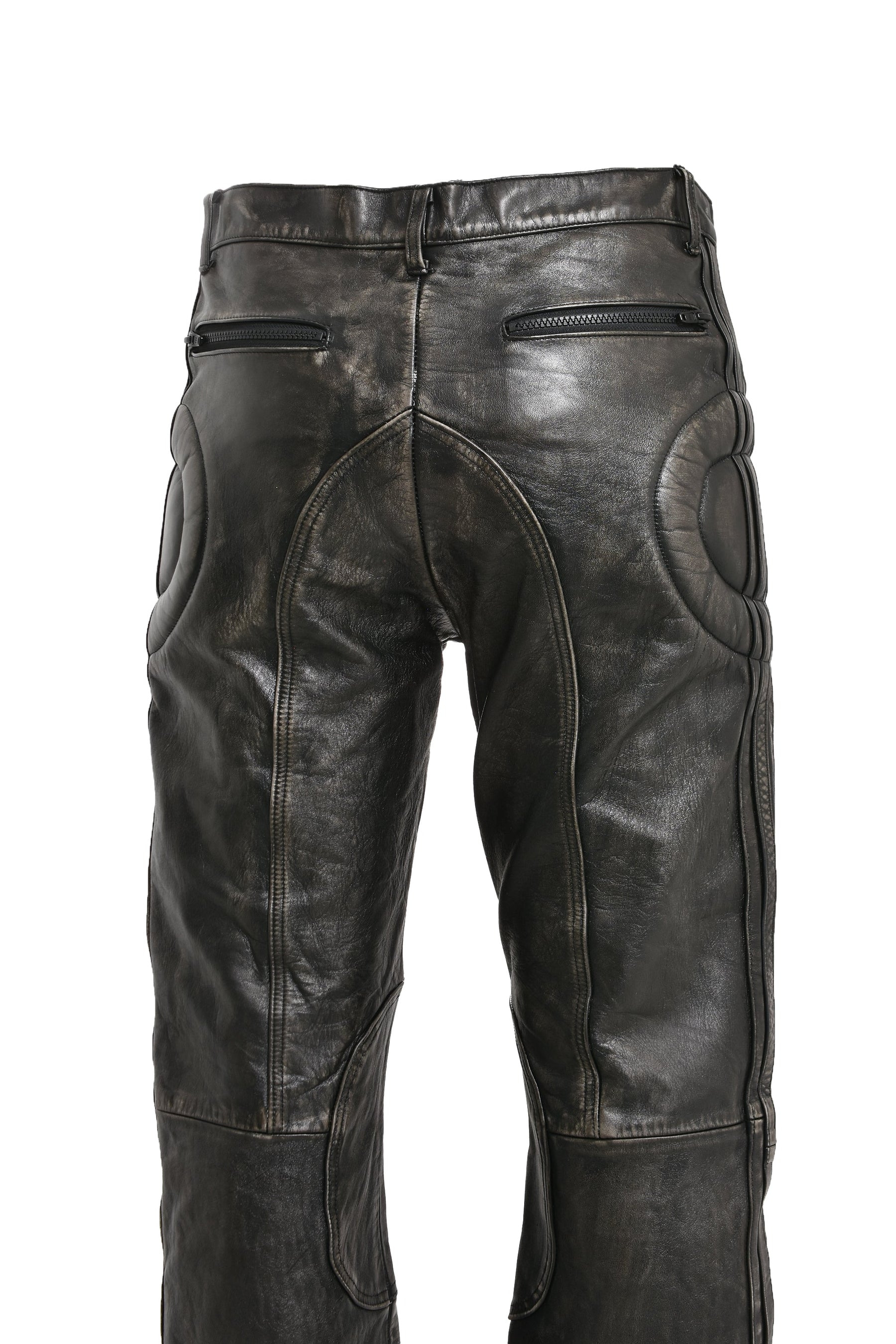 LEATHER PANTS / BLK - 10