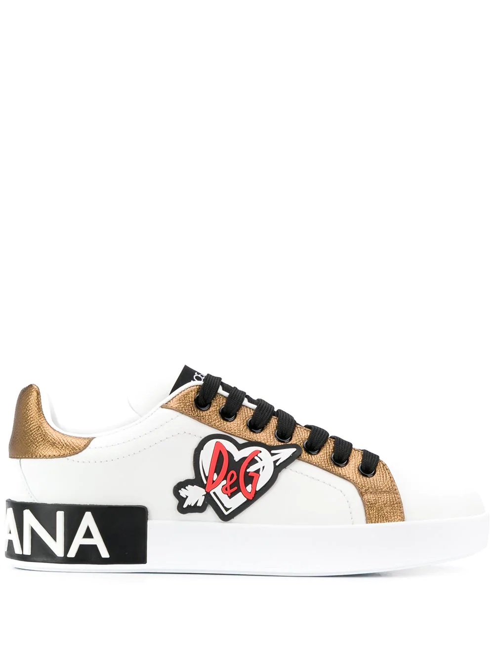 Portofino Love lettering sneakers - 1