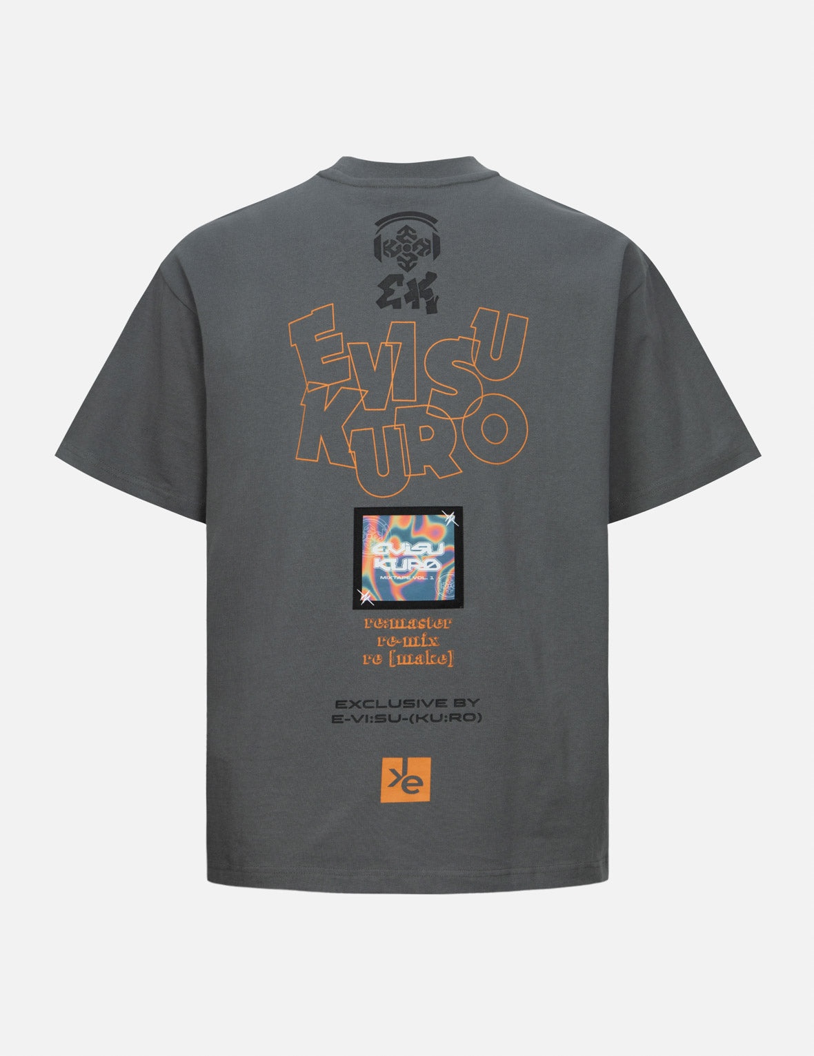 Seagull and Rainbow Gradient Pattern Print Relax Fit T-Shirt - 2