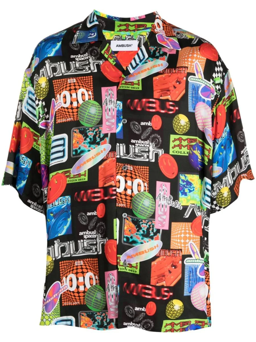 AMBUSH COTTON BOWLING SHIRT - 1
