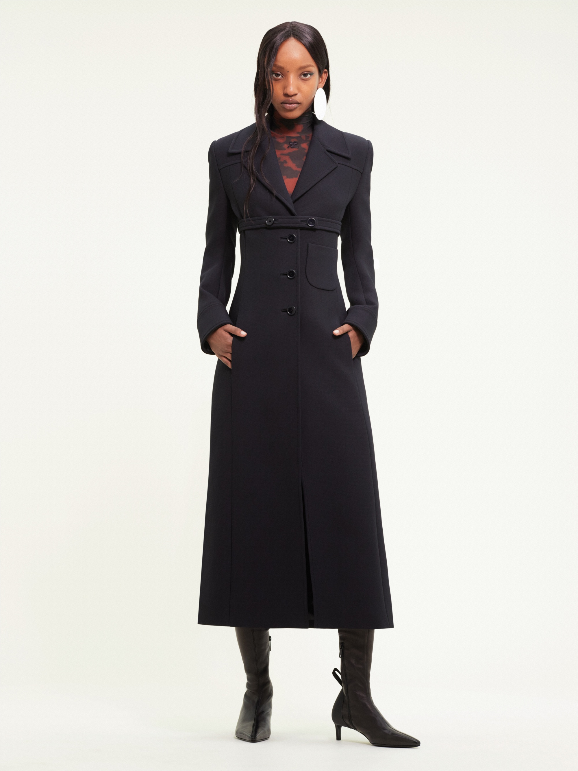 BELTED HERITAGE CREPE COAT - 2