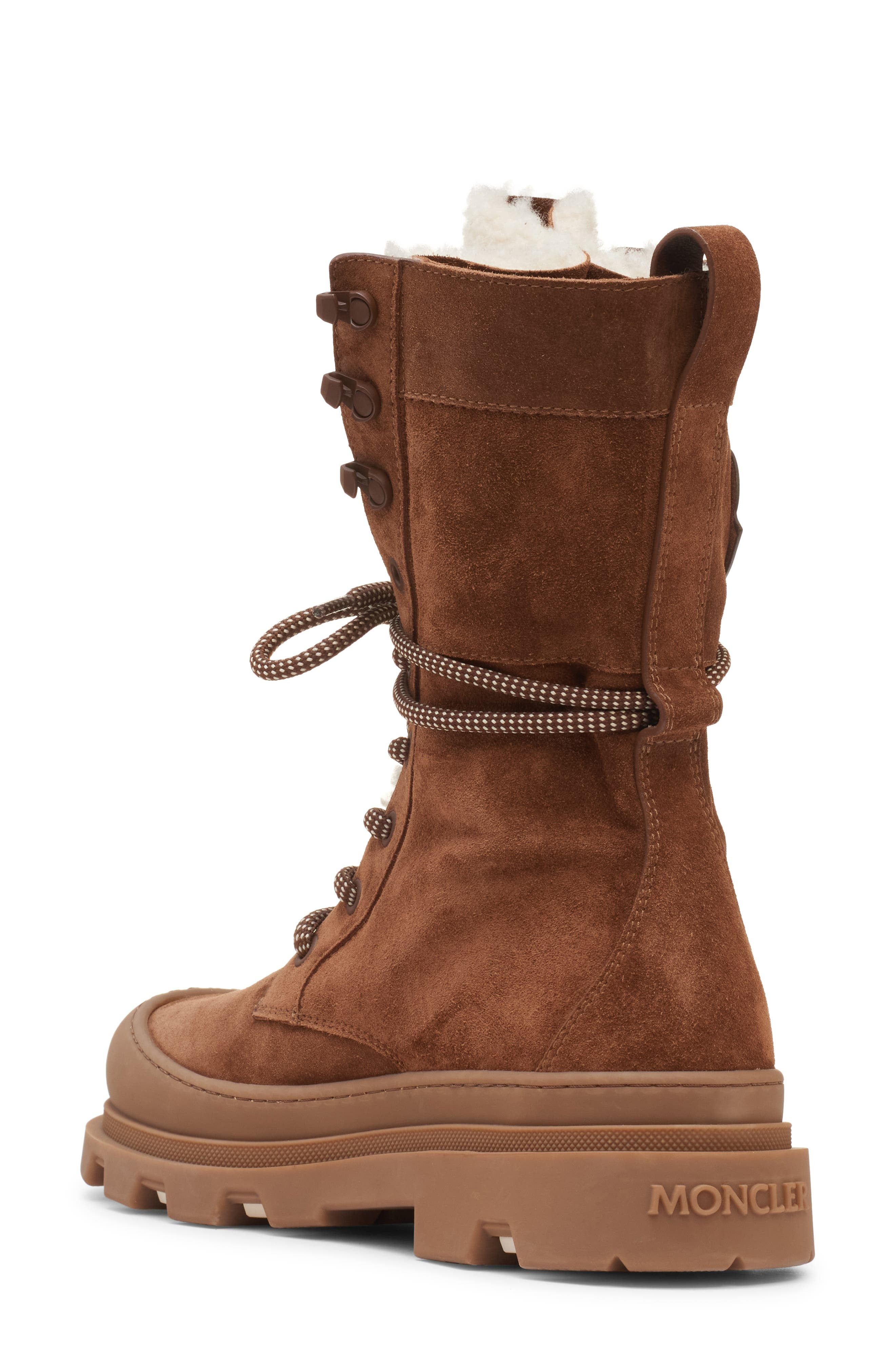 Moncler Vera Genuine Shearling Trim Boot in Pinecone at Nordstrom - 2