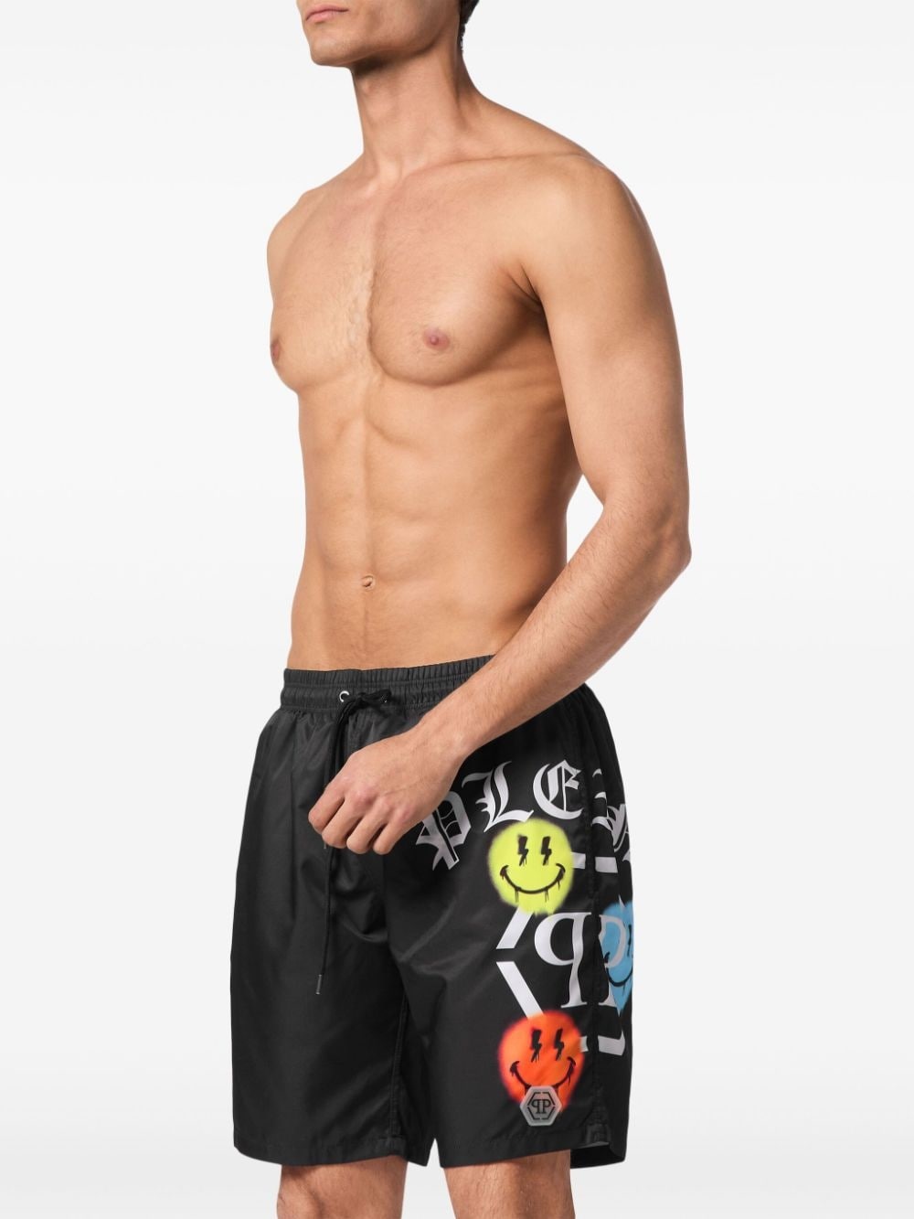 logo-print swim shorts - 3