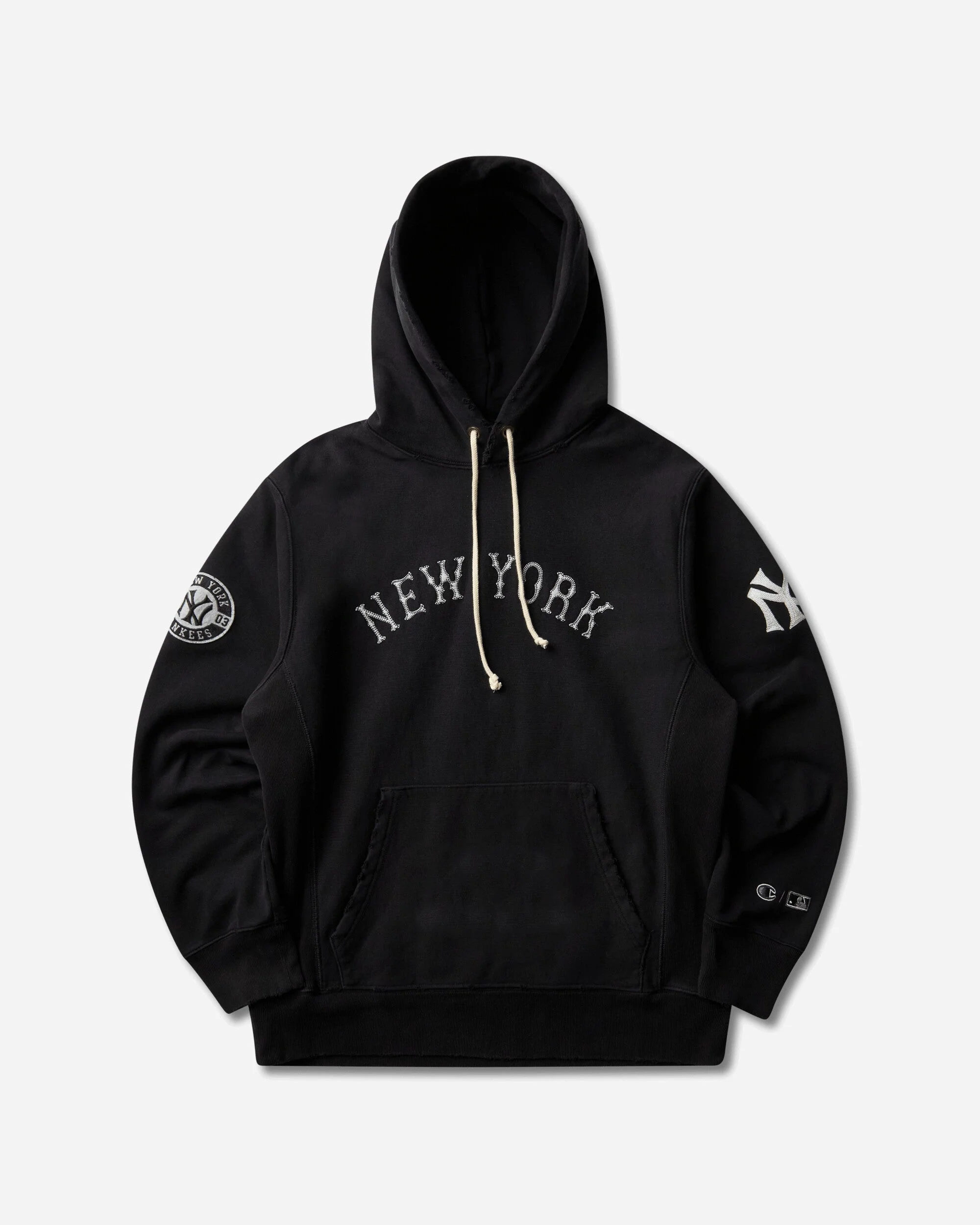 Men's New York Yankees MLB Cooperstown Hoodie Black - 1