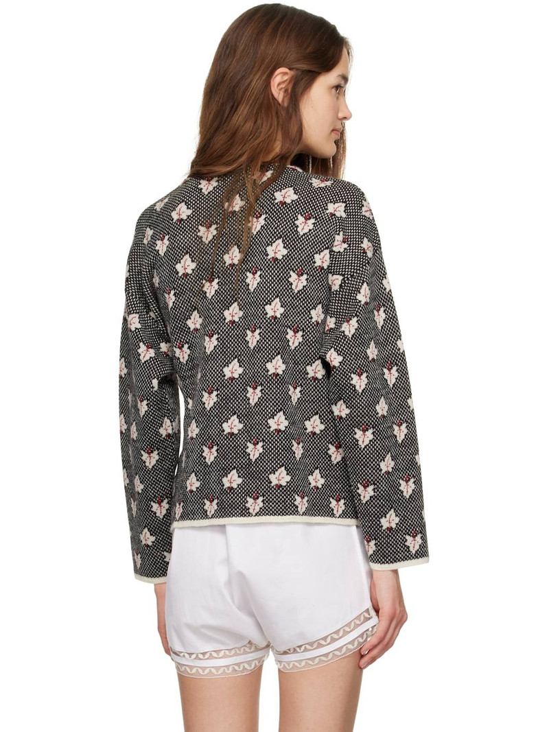 Multicolor Maple Jacquard Cardigan 3