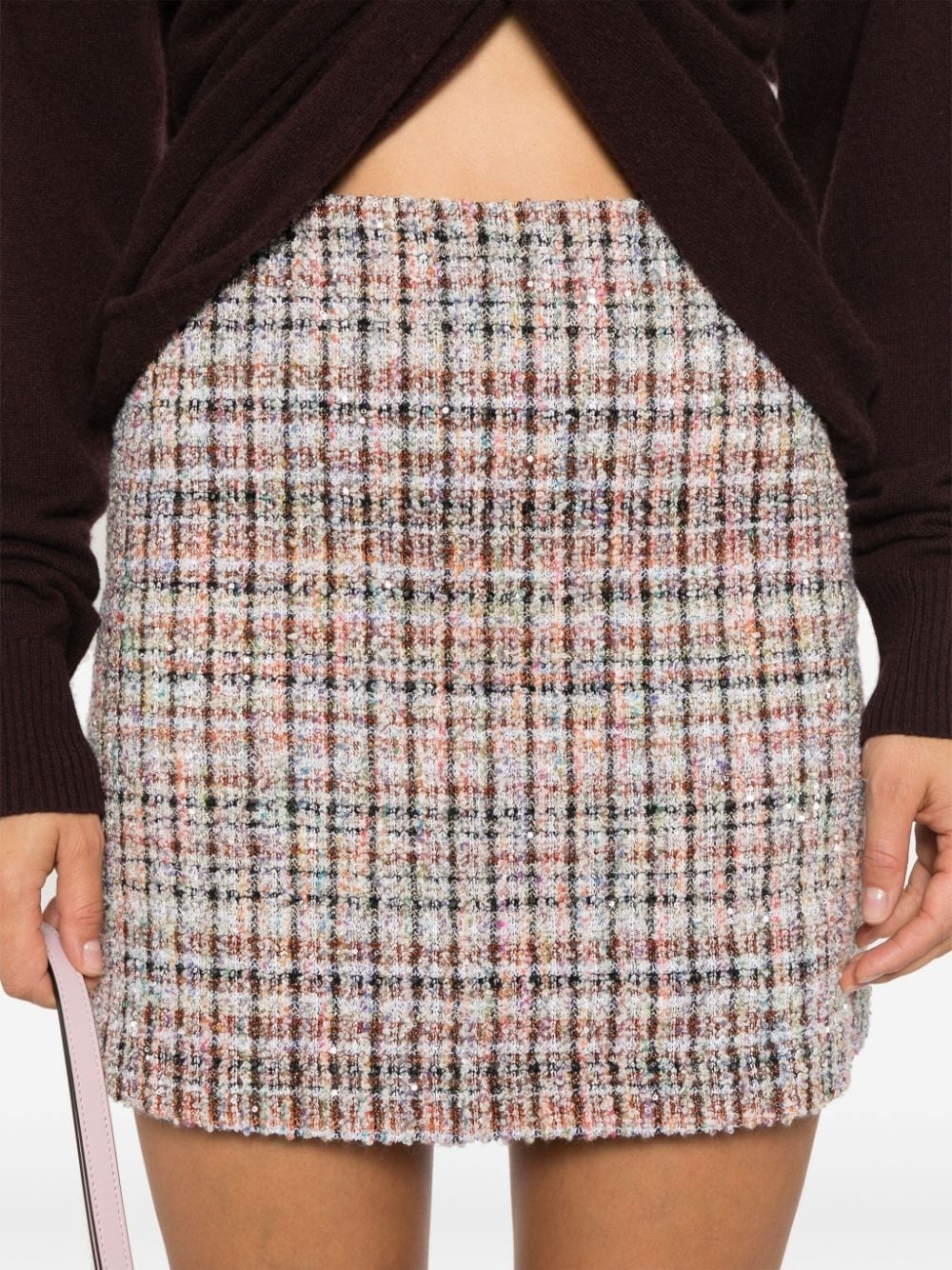 checked mini skirt - 5
