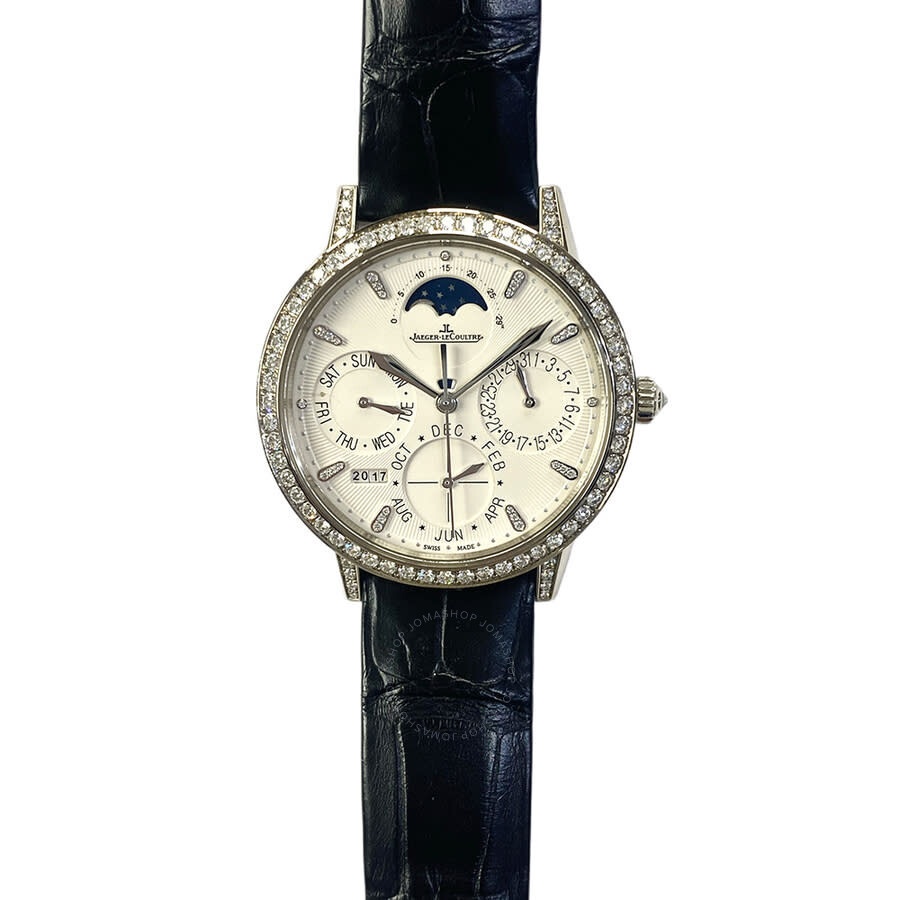 Jaeger LeCoultre Rendez-vous Perpetual Calendar 18K White Gold Diamond Men's Watch Q3493420 - 2