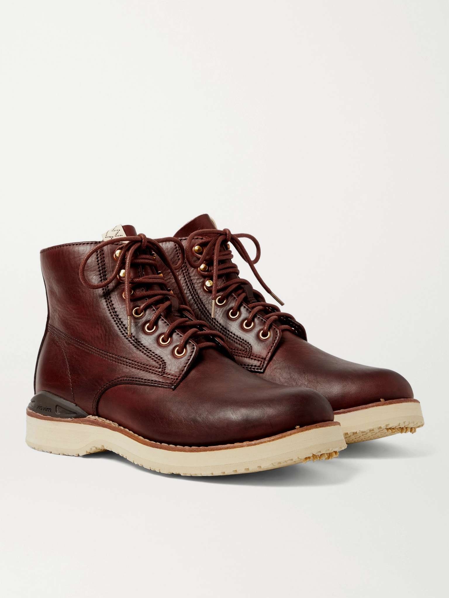 Virgil Burnished-Leather Boots - 4