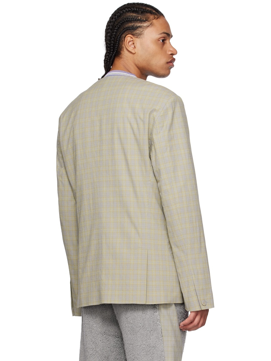 Gray Orma Reversible Blazer - 3