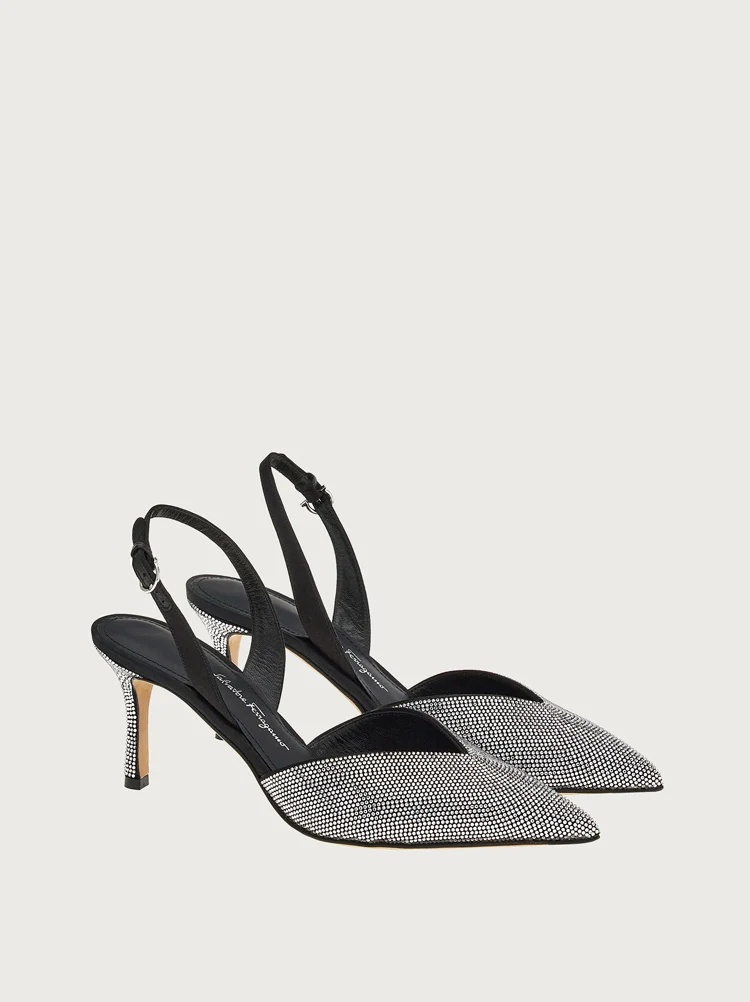CRYSTAL EMBELLISHED SLINGBACK - 5