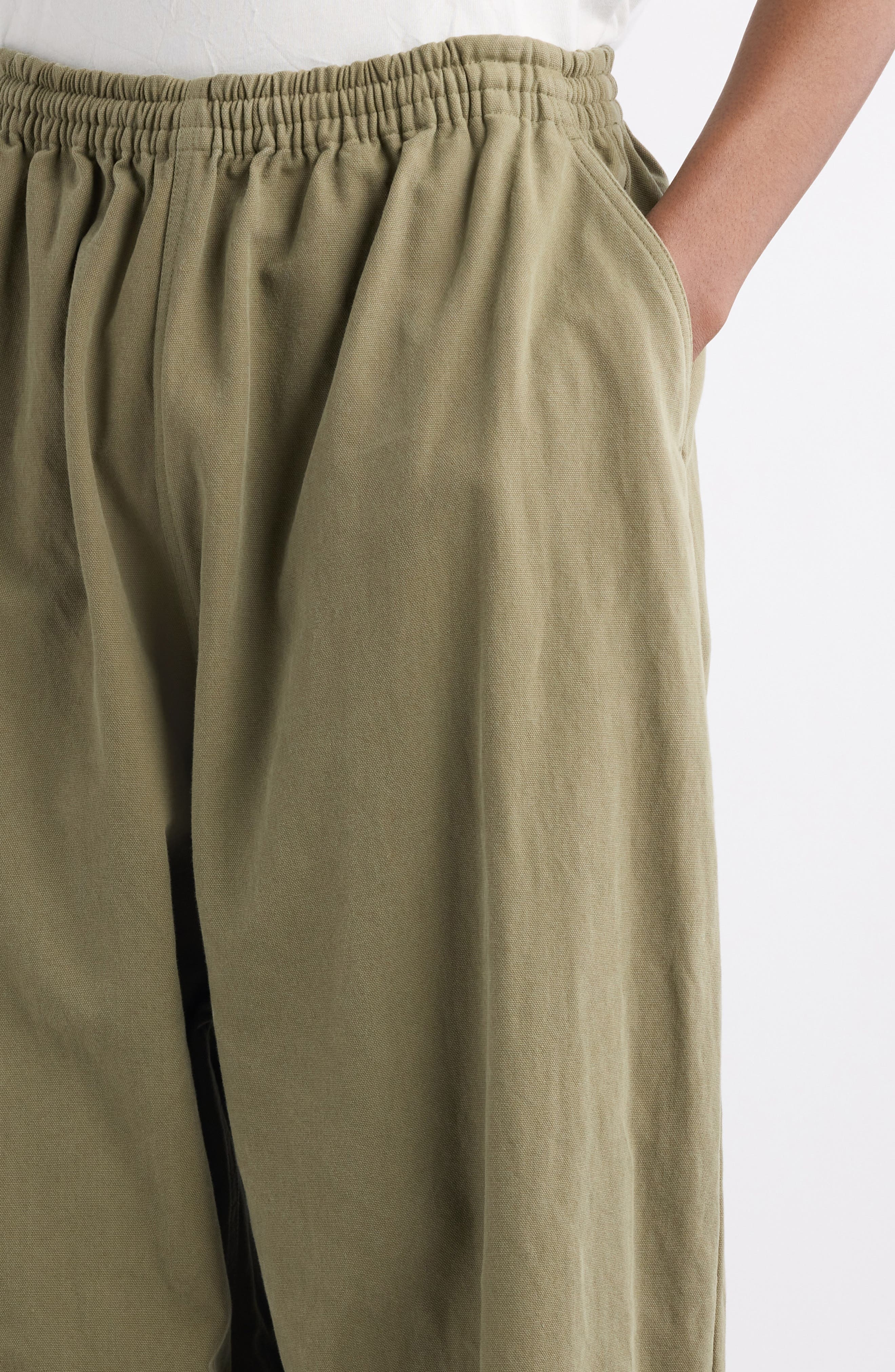 Balenciaga Baggy Cotton Canvas Pants in Linden at Nordstrom - 5