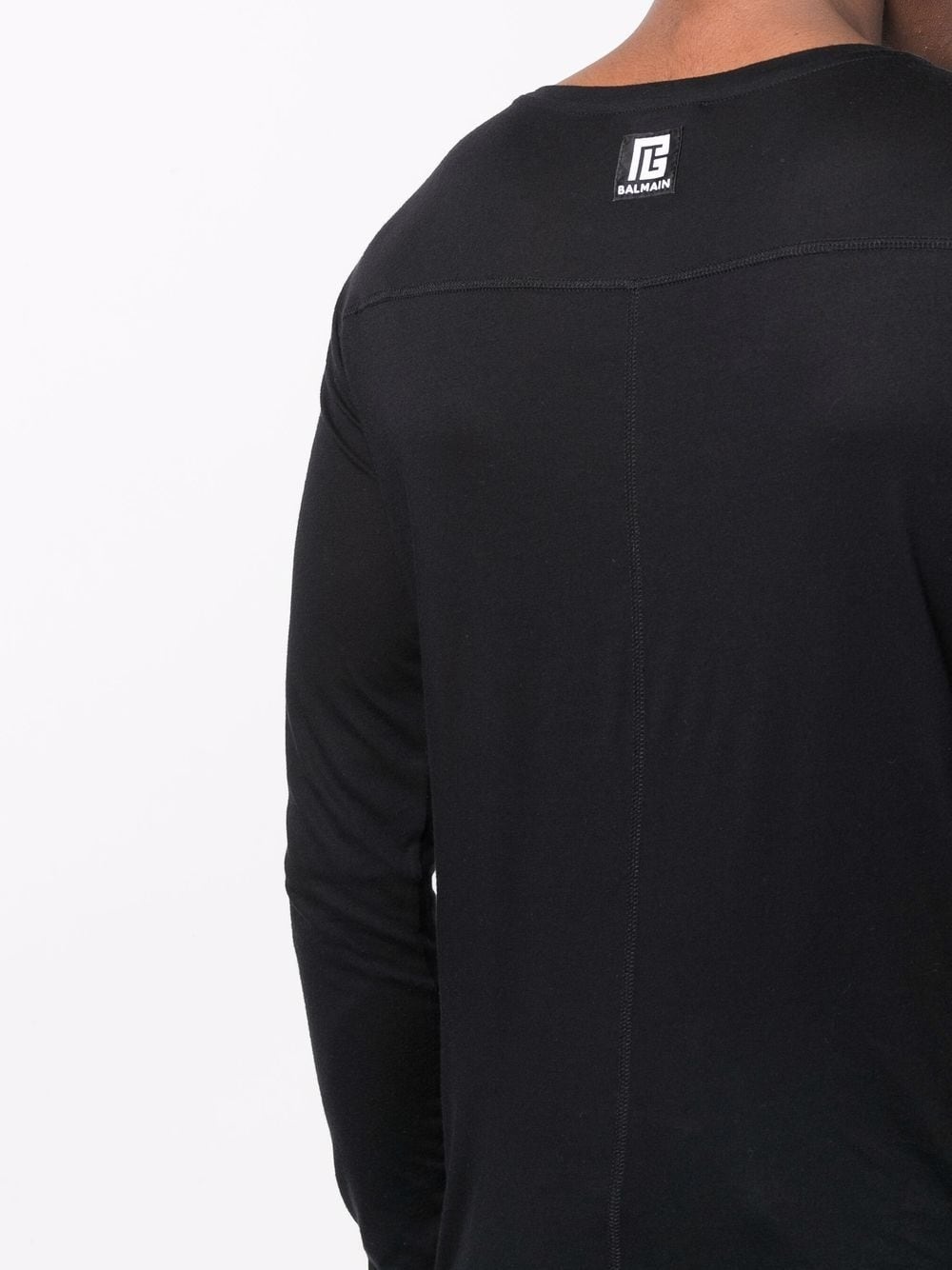 long-sleeved tonal T-shirt - 5