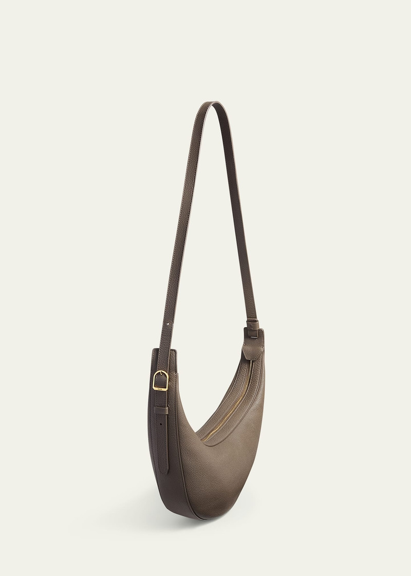 KHAITE Augustina Small Zip Calfskin Crossbody Bag outlook