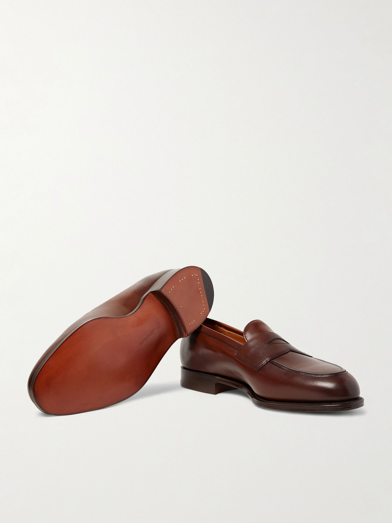 Piccadilly Leather Penny Loafers Brown - 3