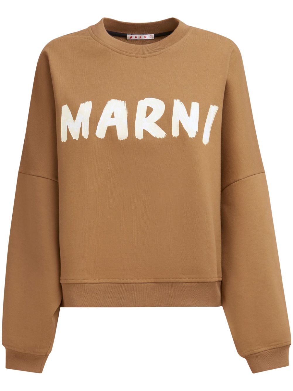 logo-print cotton sweatshirt - 1