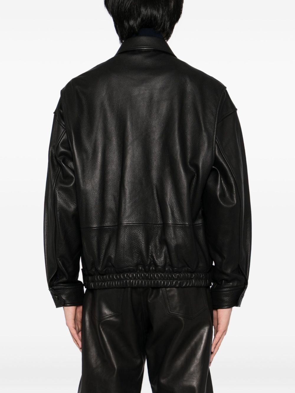 leather flight jacket - 4