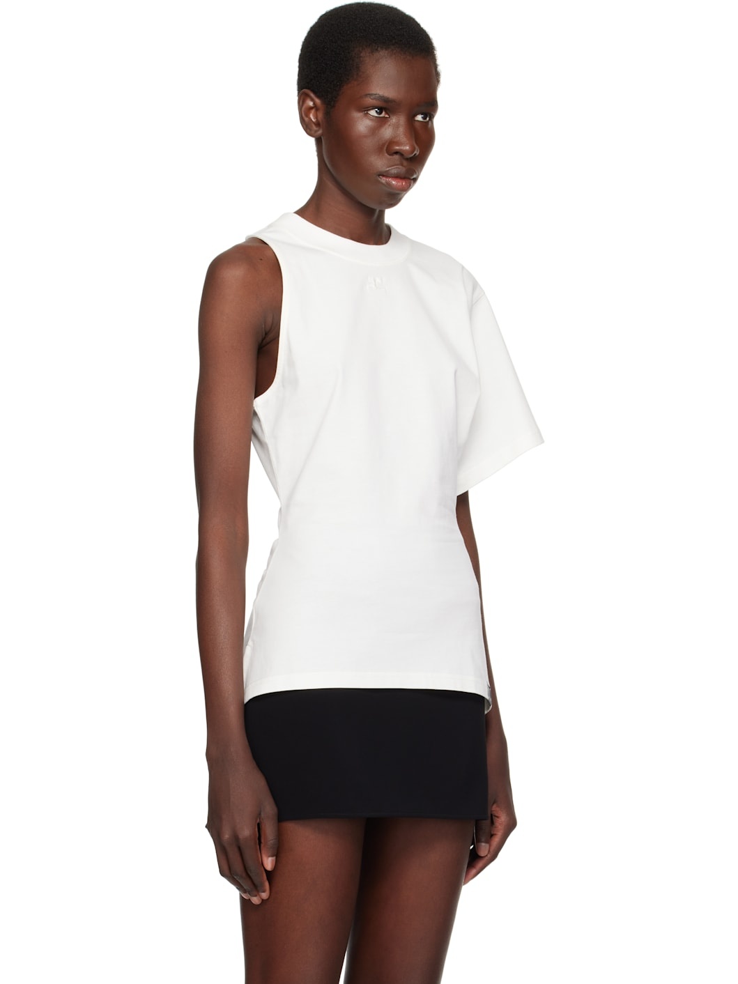 White Scuba One-Sleeve T-shirt - 2