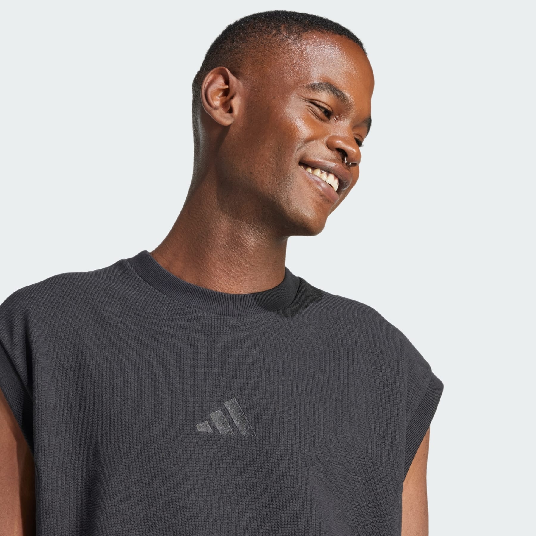★adidas★ELEVATED ALL SZN CLOUD JERSEY フーディ★追跡可 adidas Elevated All SZN Cloud Jersey Sleeveless Crew Tee