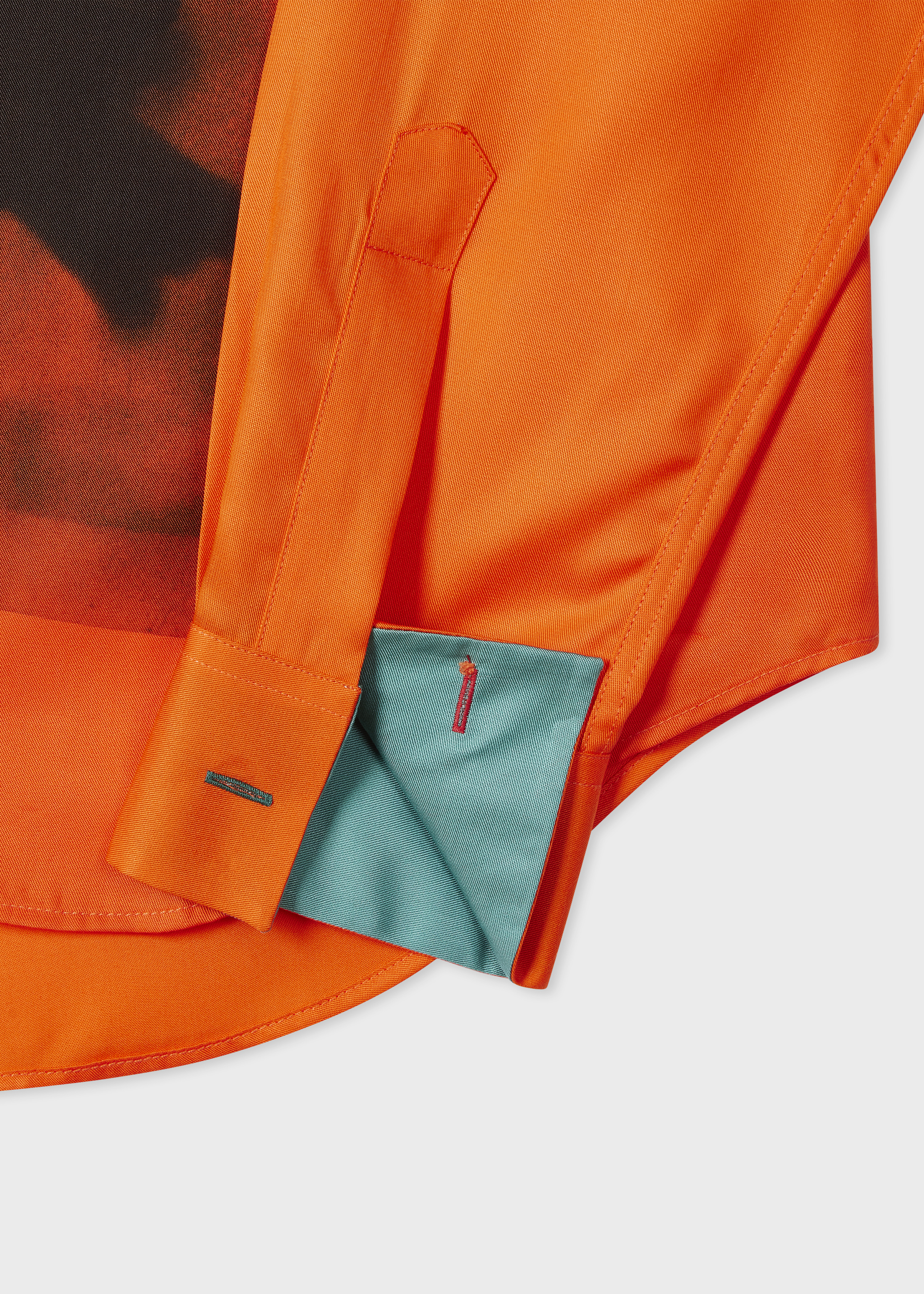 Red 'Field Flowers' Print Lyocell Shirt - 2
