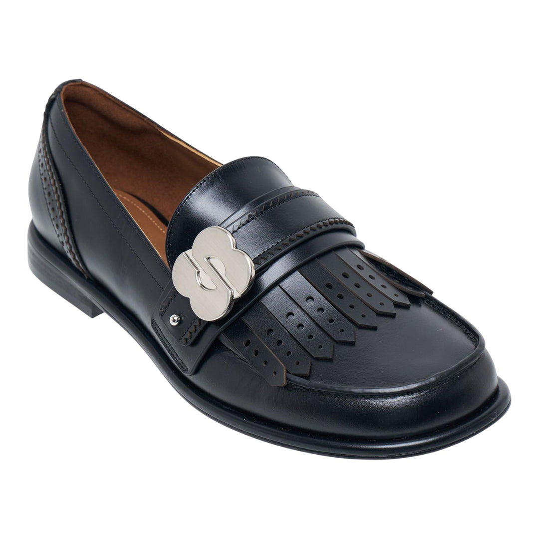 Slanted Square-Toe Loafers - 2