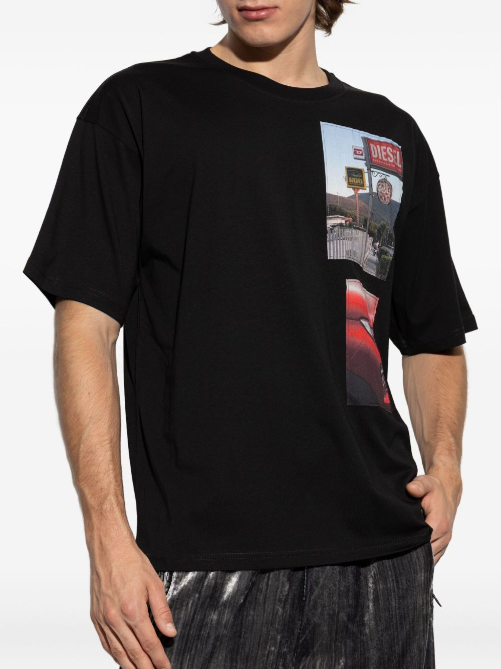 photographic-print T-shirt - 3