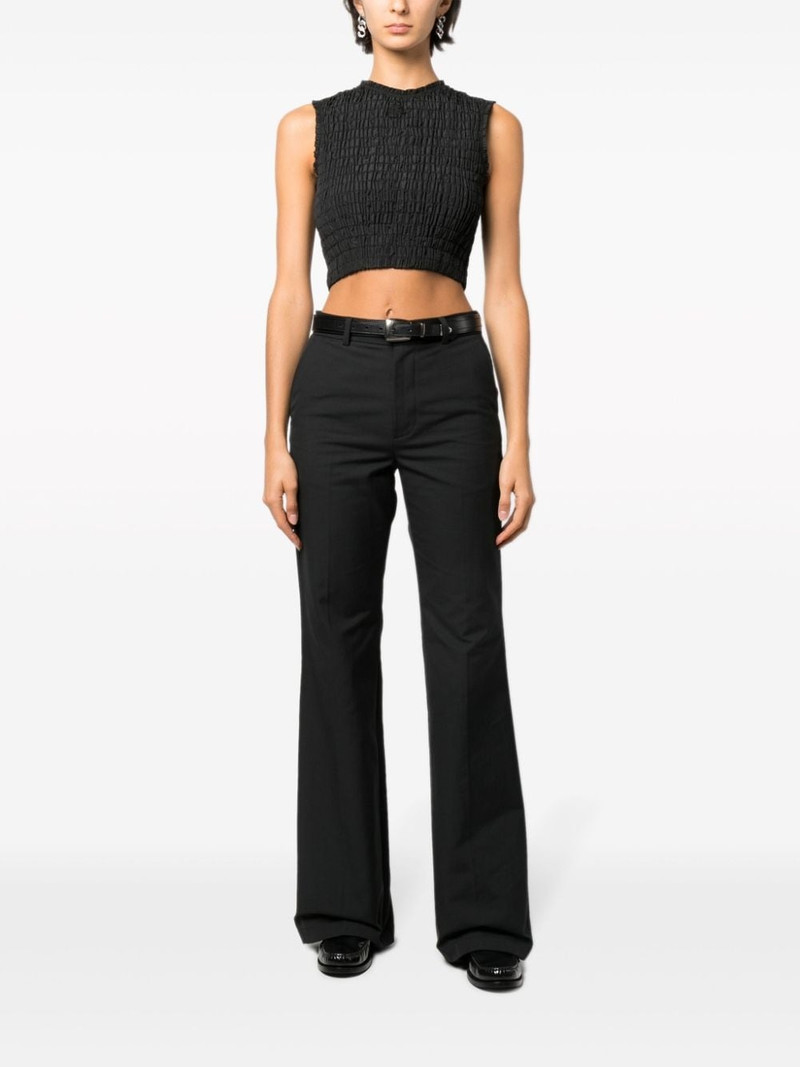PATOU smock-detail crop top outlook