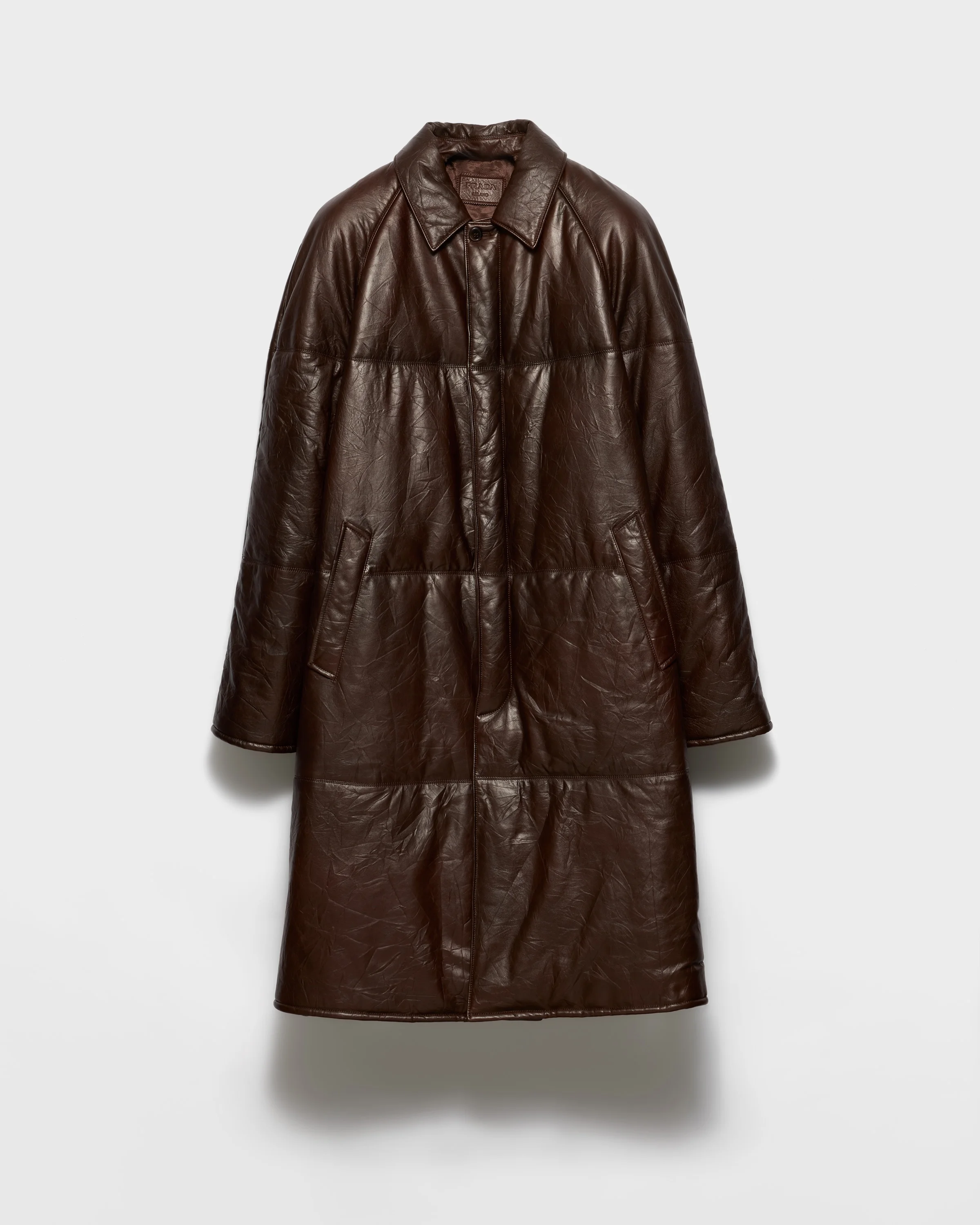 Padded nappa leather coat - 1