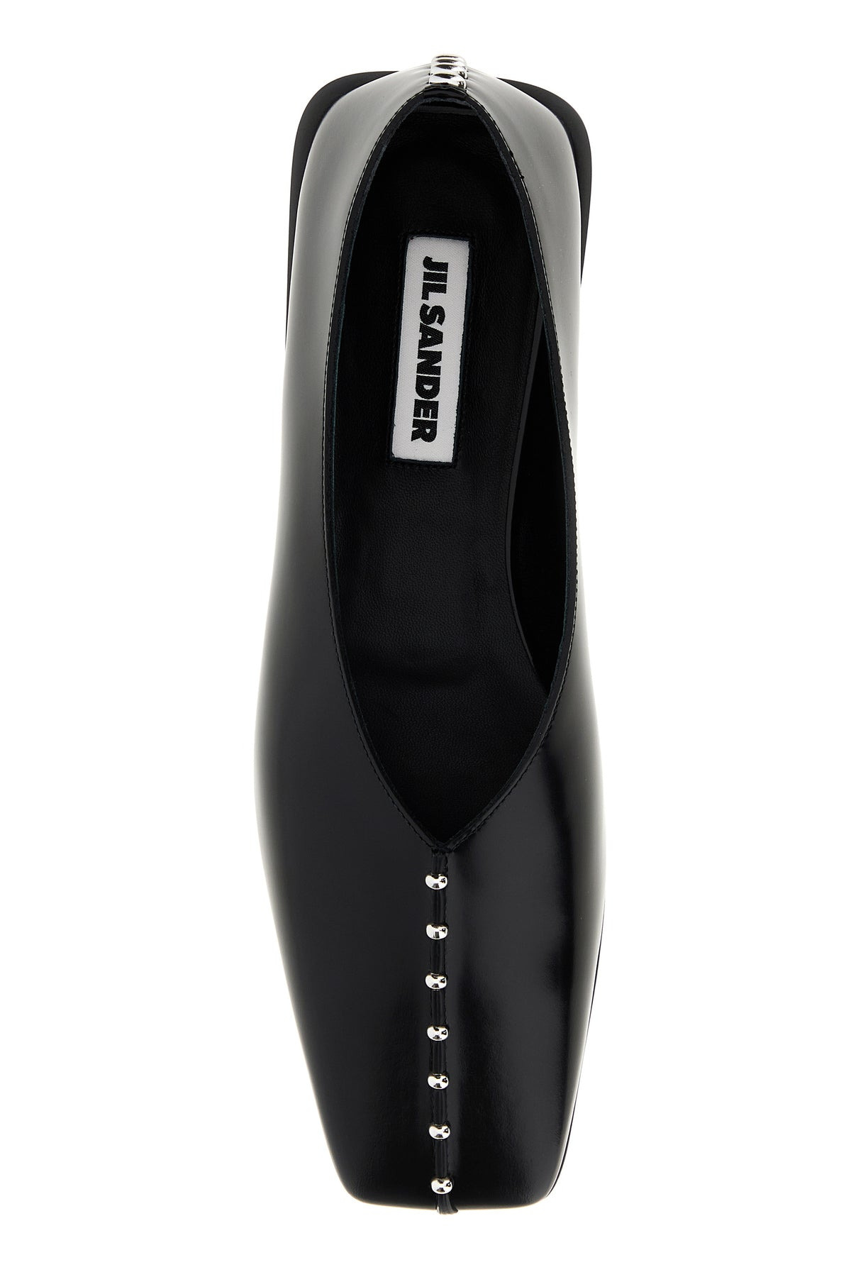 Black leather ballerinas - 4