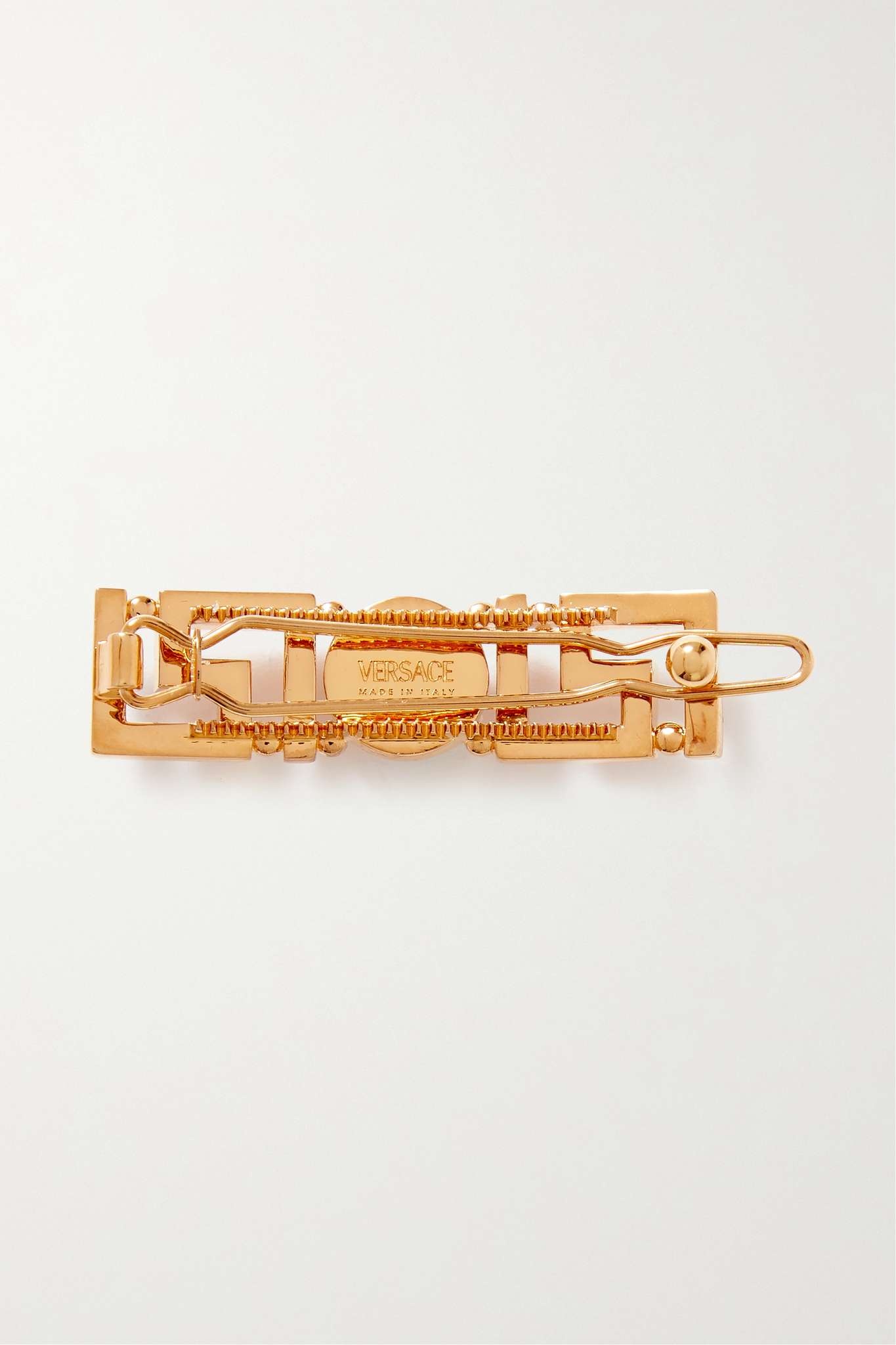 Crystal-embellished rose gold-tone hair clip - 3