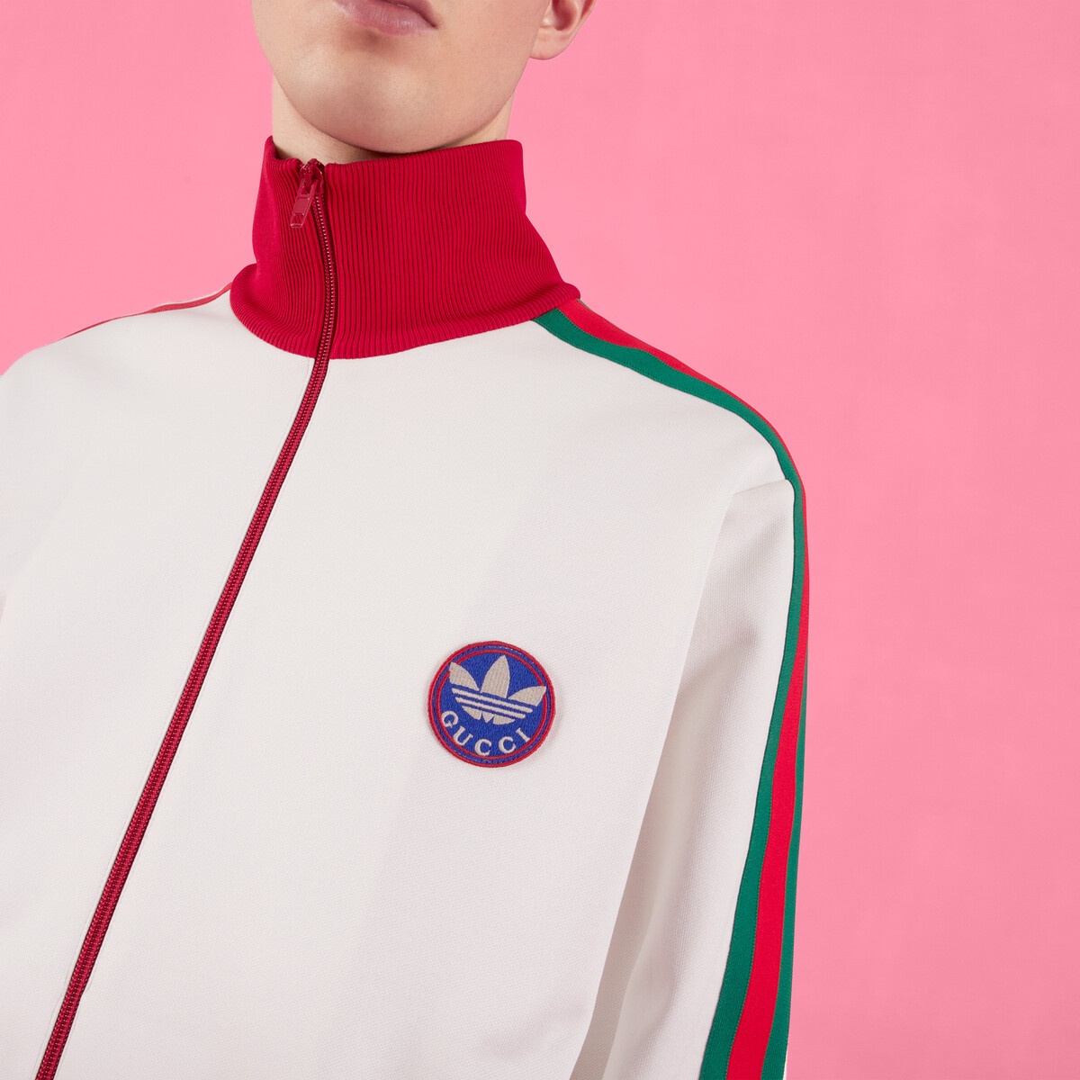 adidas x Gucci cotton jersey jacket - 4