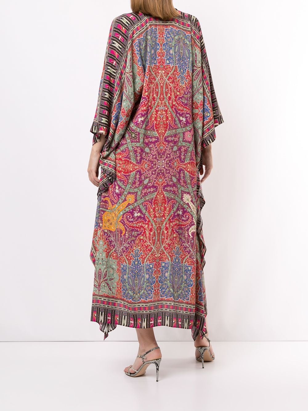 paisley print kaftan dress - 4