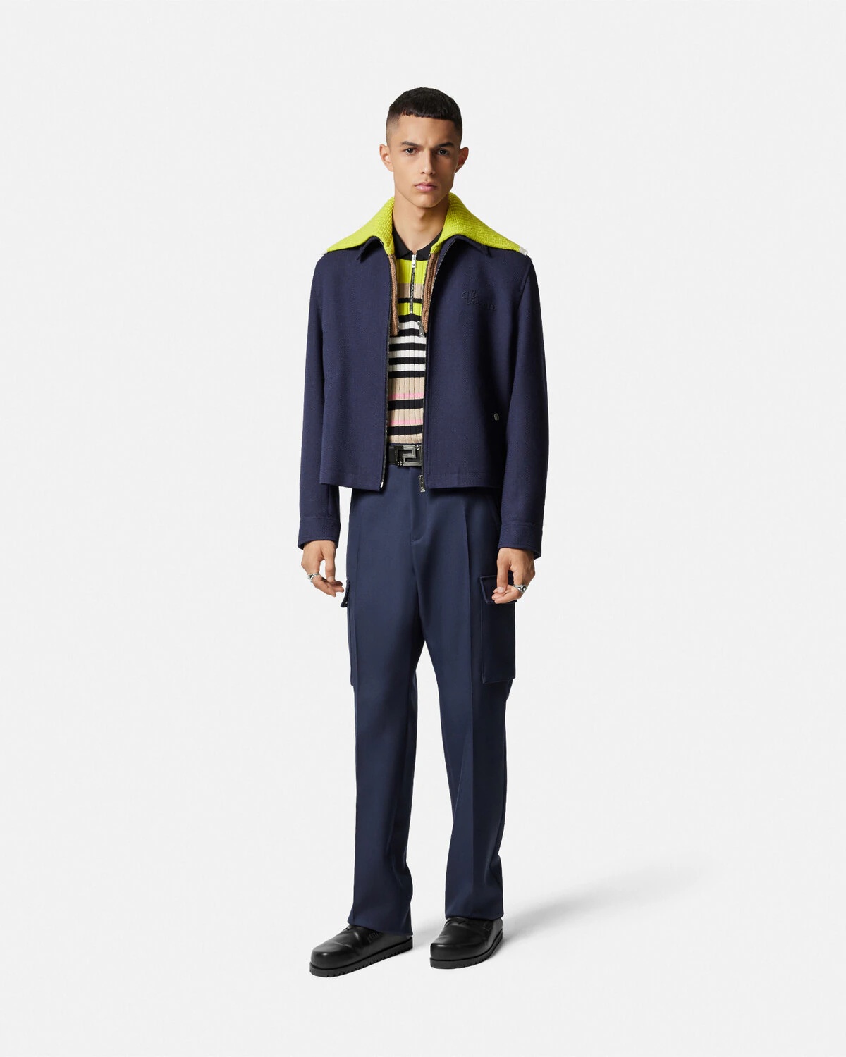 Versace Nautical Logo Blouson Jacket - 2