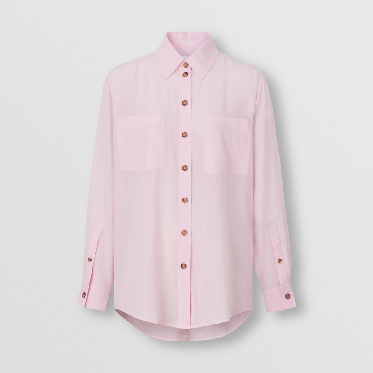 Silk Crepe de Chine Oversized Shirt - 1