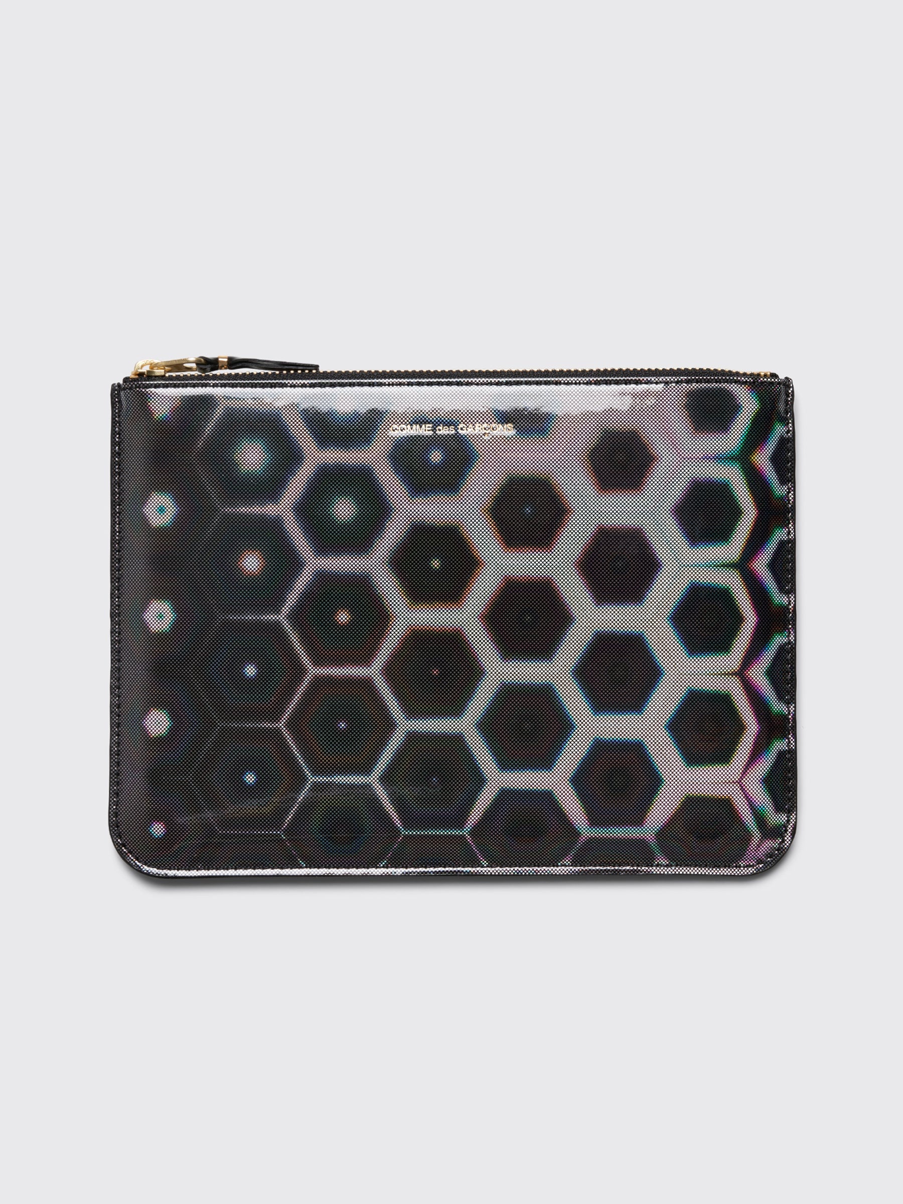 Comme Des Garcons COMME DES GARCONS WALLET SA5100 BLACK RAINBOW REVERSIBLE