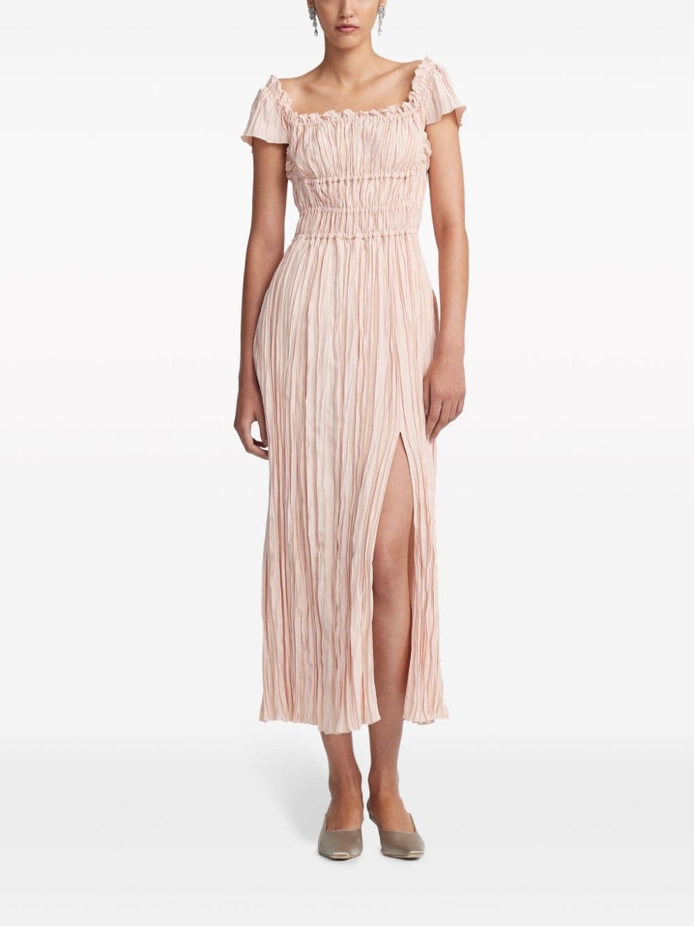 Lily pleated midi dress - 2