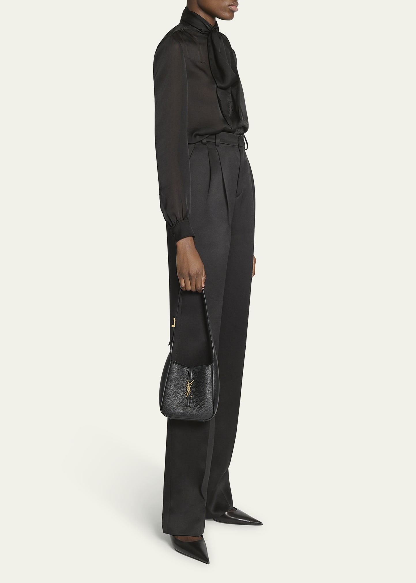 Le 5 A 7 YSL Hobo Bag in Deer Leather - 5