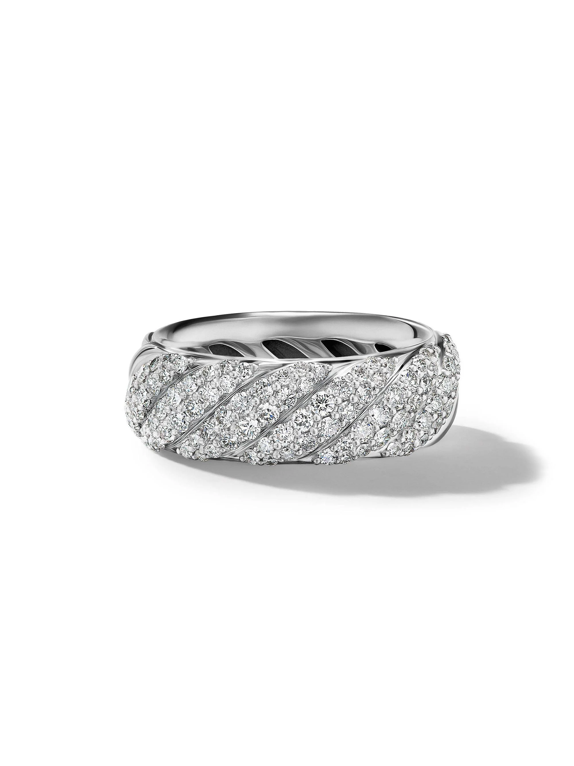 Women's Sculpted Cable Band Ring in Sterling Silver - Silver - 1