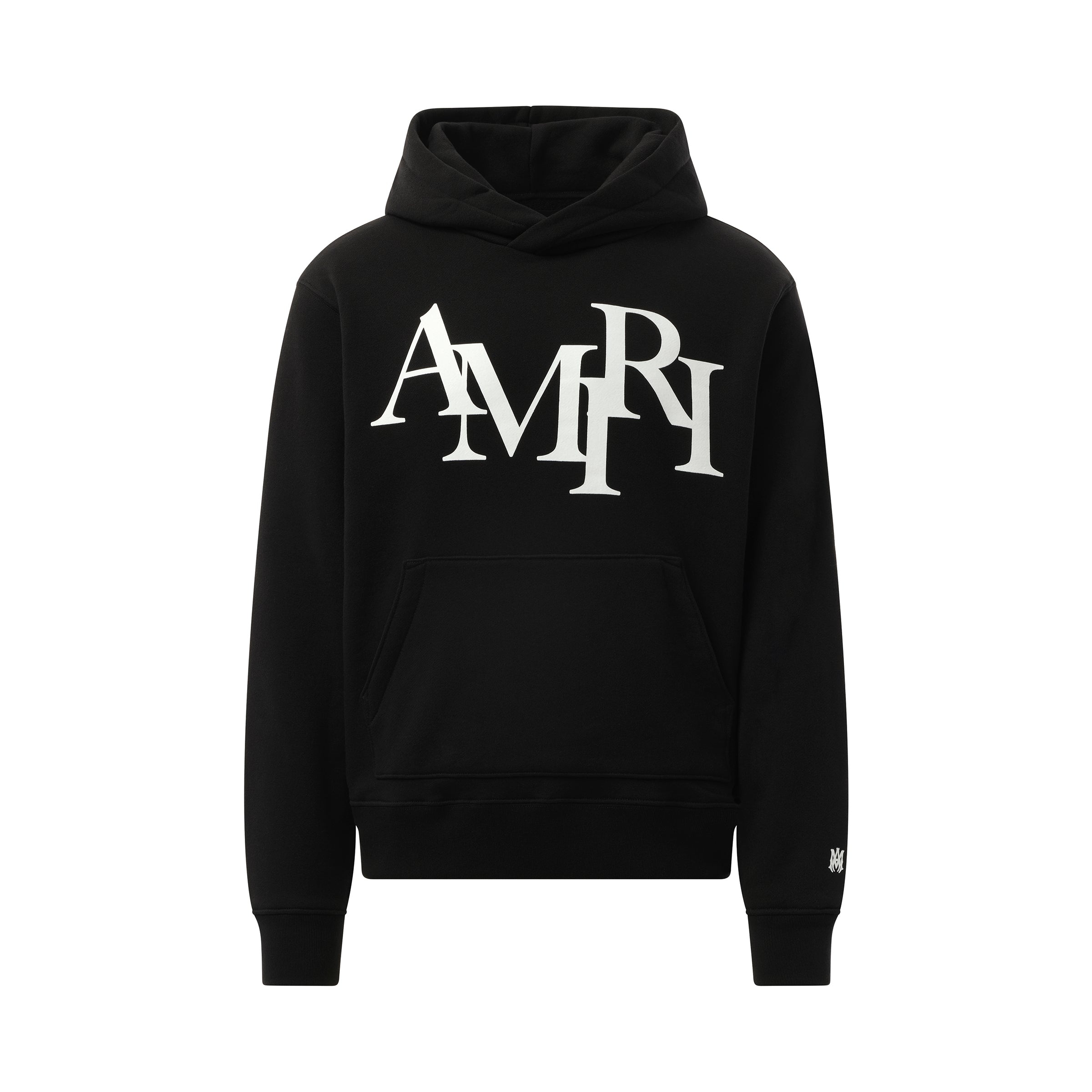 Amiri Staggered Hoodie in Black - 2