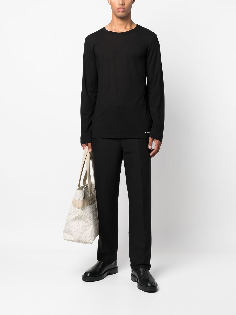 long-sleeved cotton T-shirt - 2