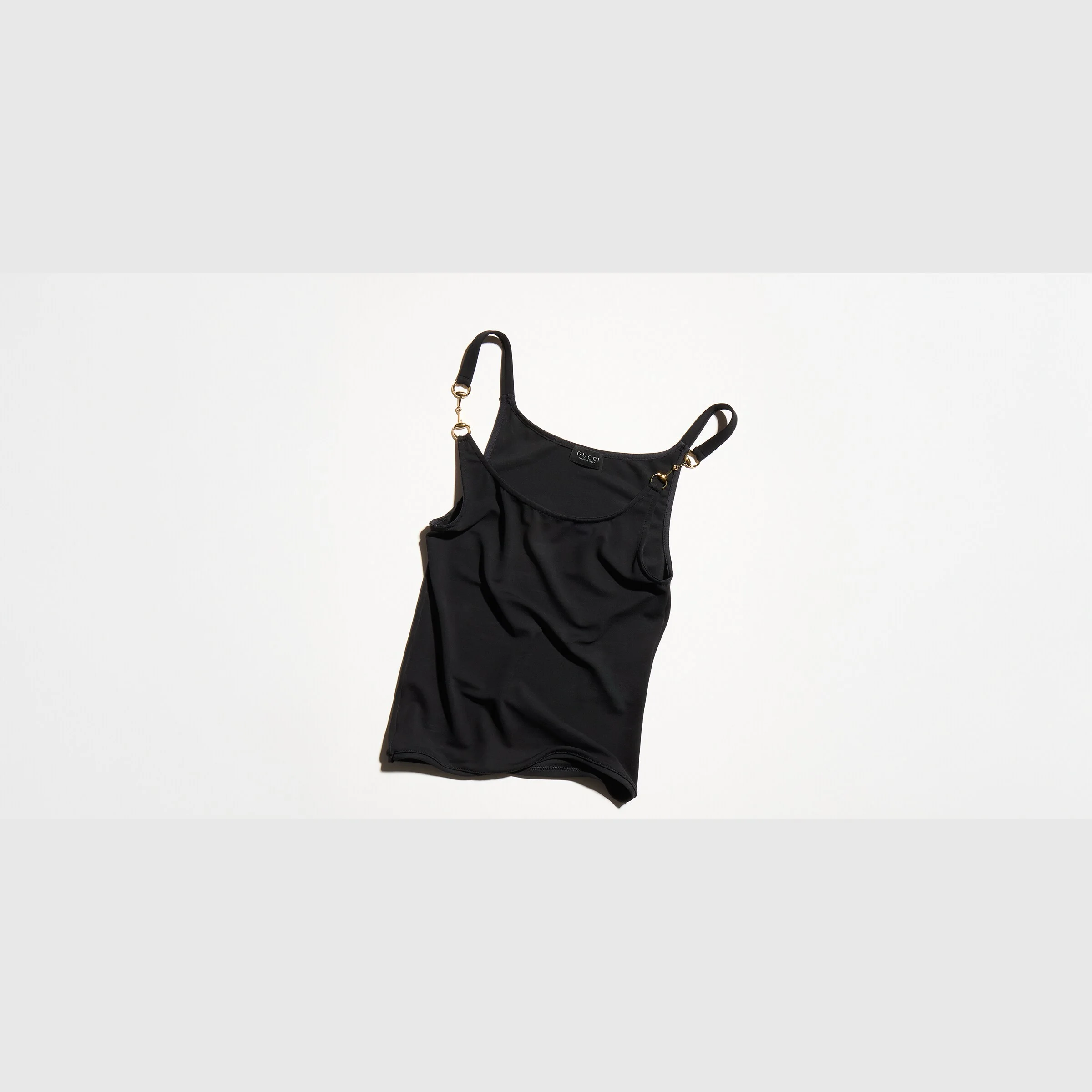 Viscose crêpe jersey top with Horsebit - 1