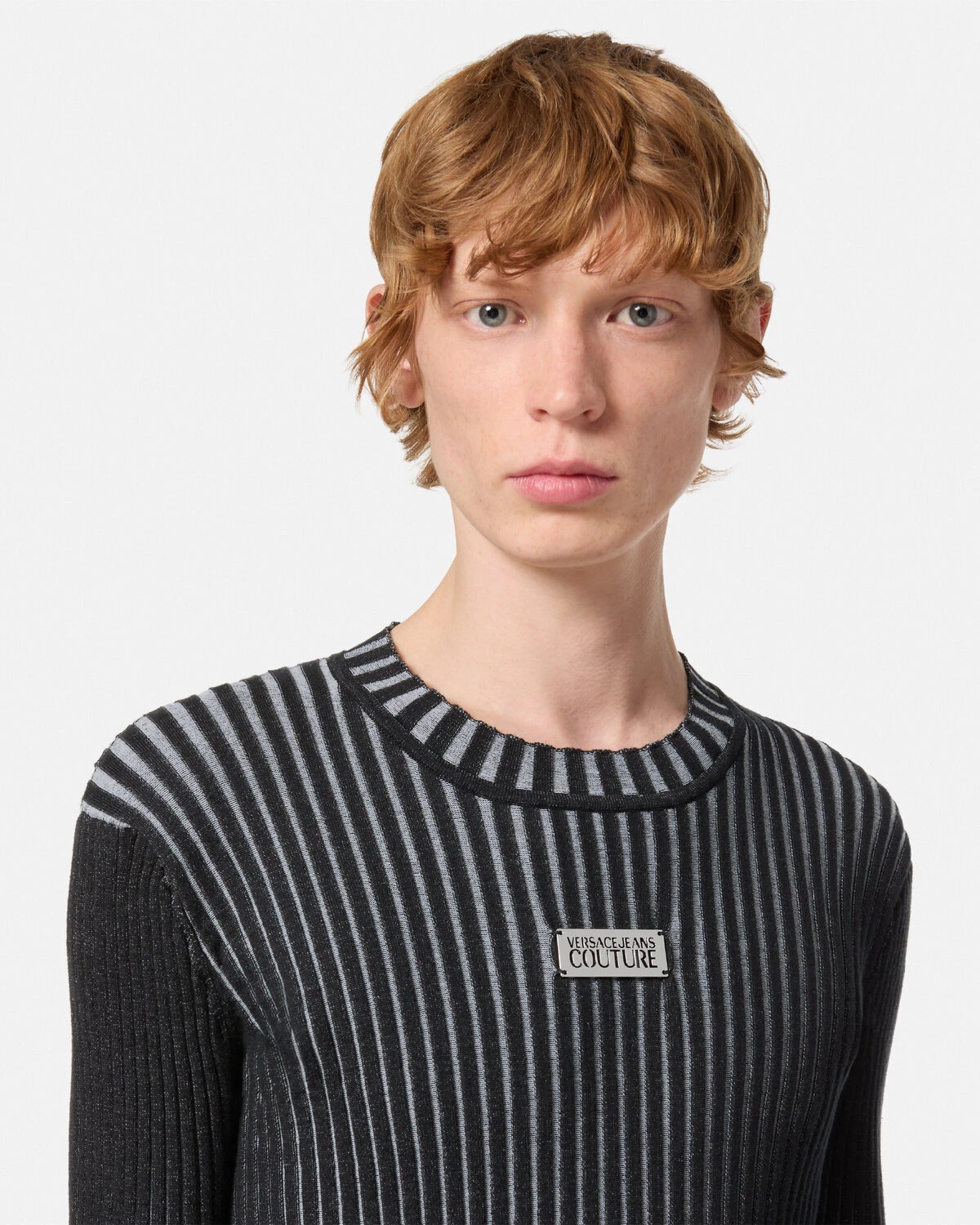Logo Slim-Fit Ribbed Sweater - 3