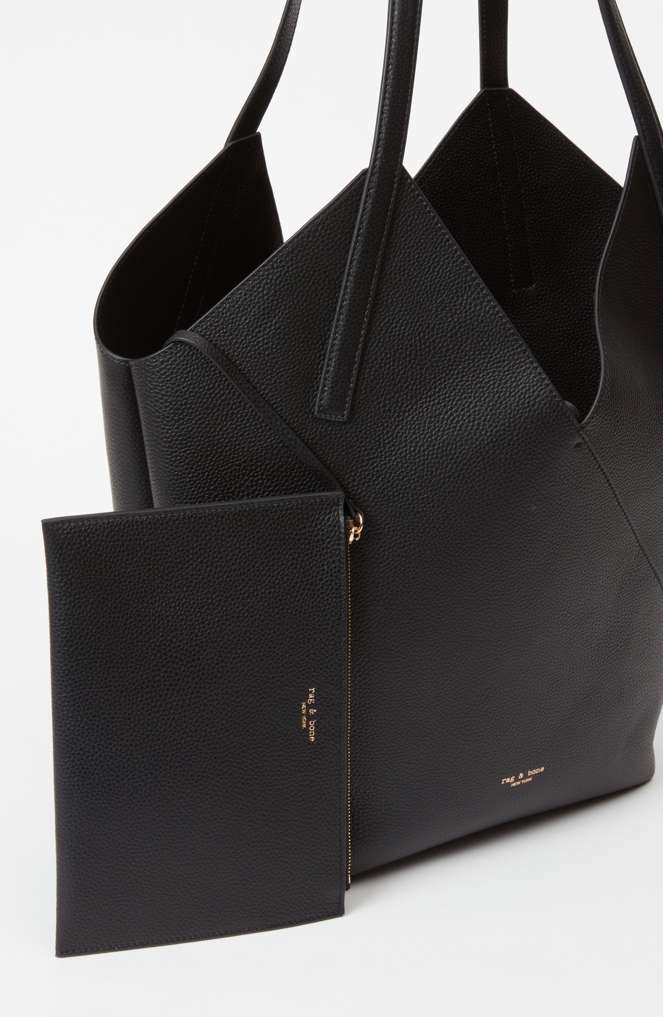rag & bone Alix Leather Tote in Black at Nordstrom - 4
