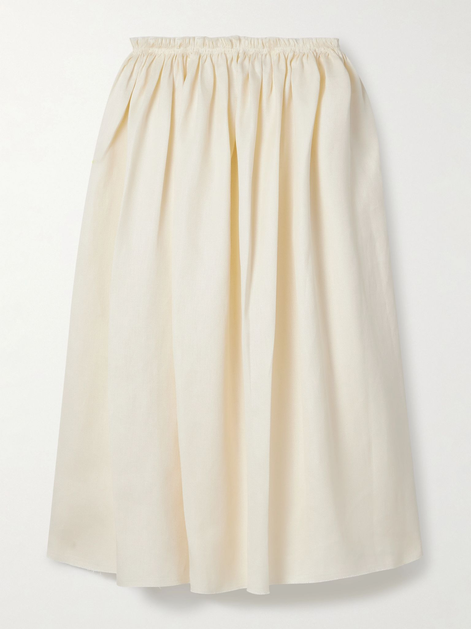 Chiara linen midi skirt Ivory - 1
