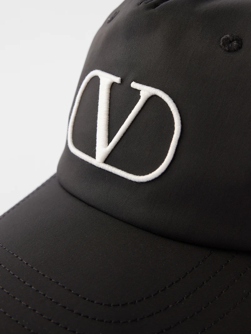 V-logo twill baseball cap - 3