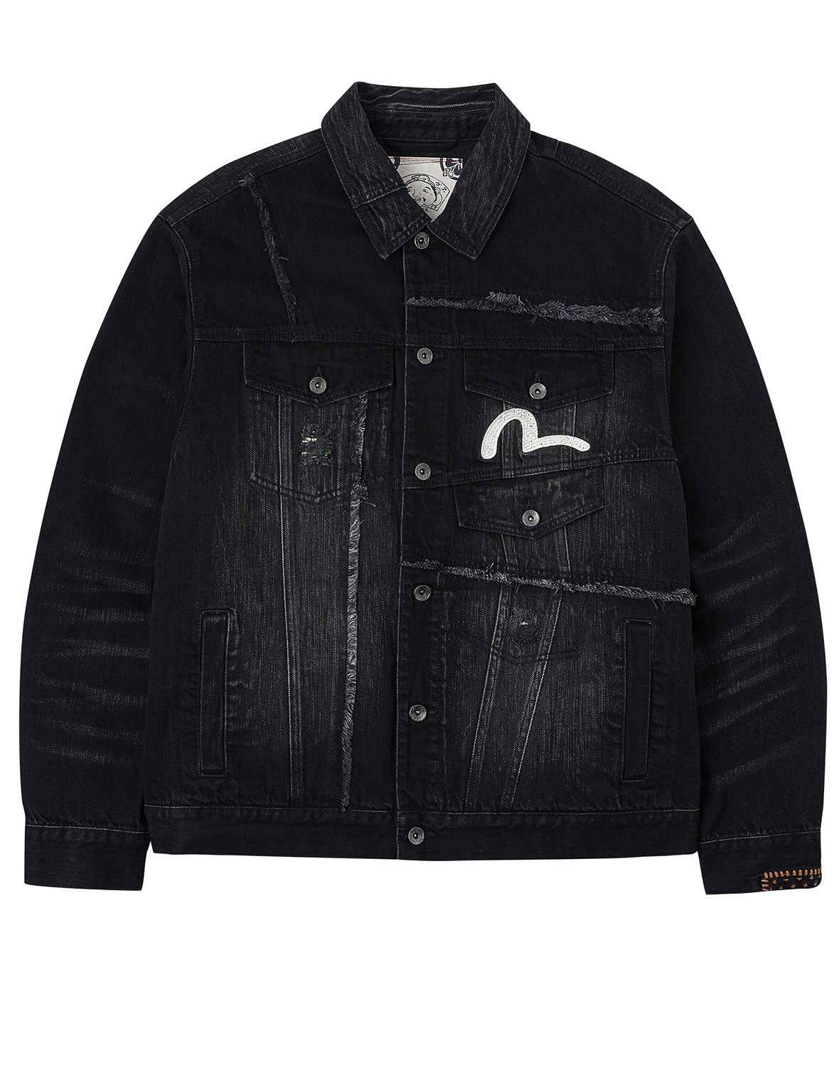 Multi-Pocket Relax Fit Washed Denim Jacket - 2