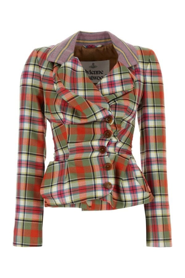 ジャケット Vivienne Westwood Embroidered wool Drunken blazer Vivienne Westwood Embroidered wool Drunken blazer