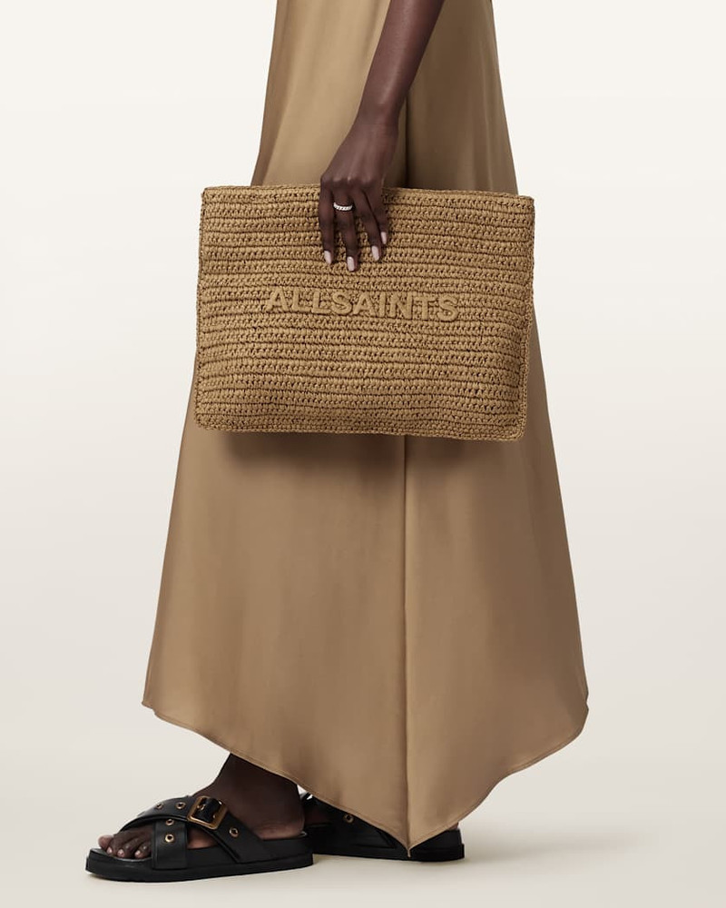 ALLSAINTS BETTINA WOVEN CLUTCH BAG outlook