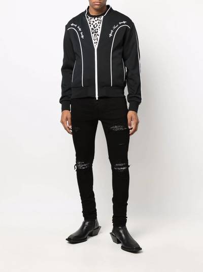 AMIRI piped-trim bomber jacket outlook