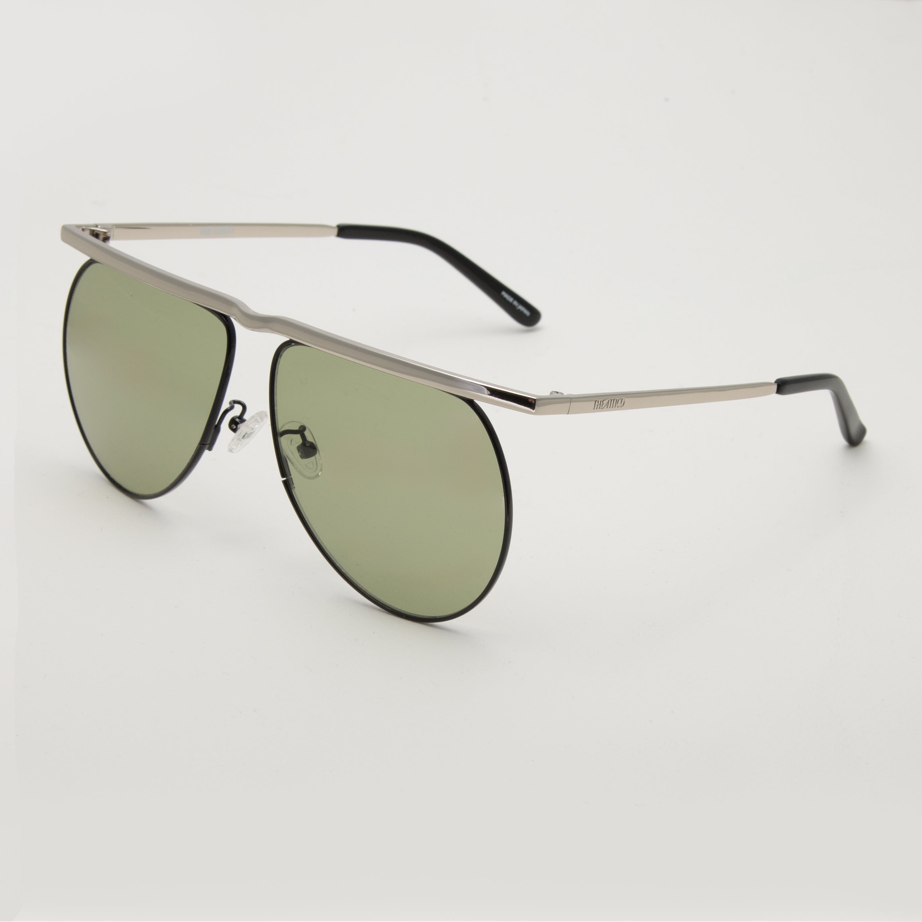 Mina Aviator Sunglasses in Silver - 2